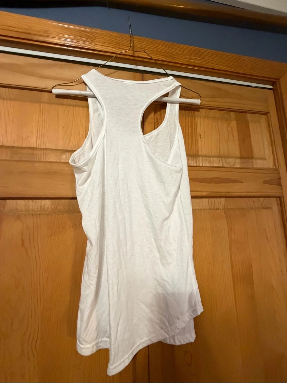 Anvil White Racerback Tank Top - Picture 5 of 6